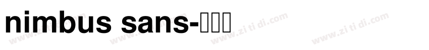 nimbus sans字体转换